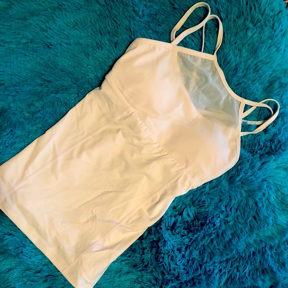 ZYIA strappy bra top with removable cups. NWOT